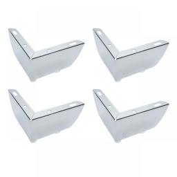 4PCS Simple L-Shaped 2-In-1 Furniture Leg Carbon Steel Three-pronged Feet Triangle Sofa Legs DIY Furniture Hardware Legs