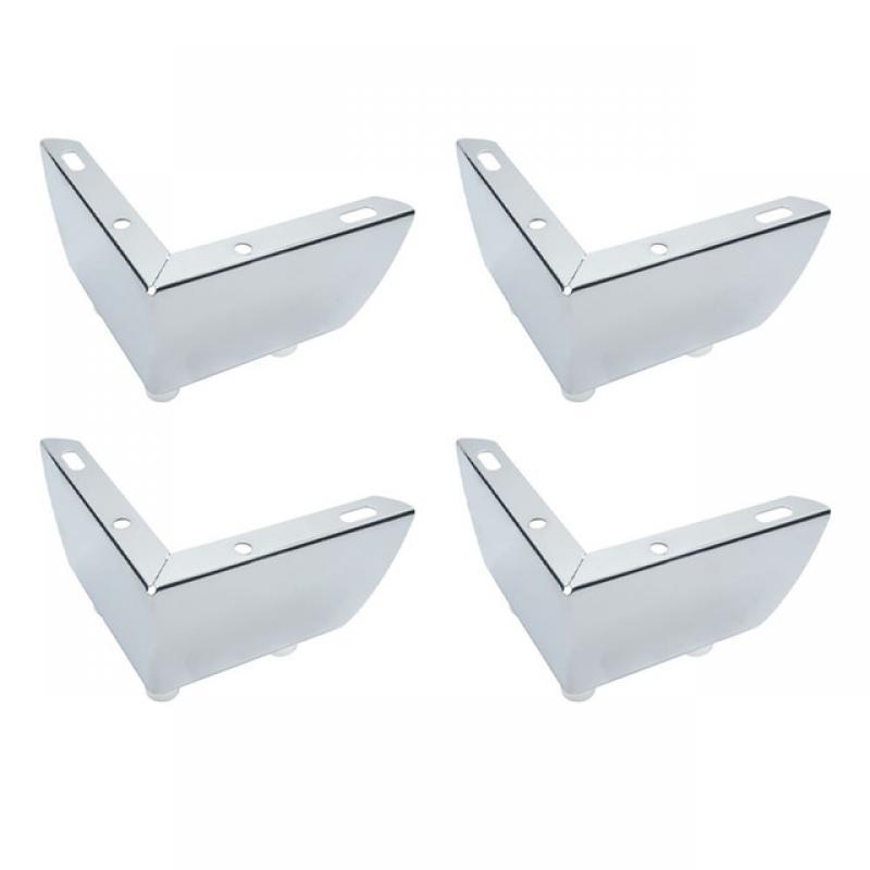 4PCS Simple L-Shaped 2-In-1 Furniture Leg Carbon Steel Three-pronged Feet Triangle Sofa Legs DIY Furniture Hardware Legs
