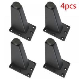 4 Pcs Adjustable Metal Furniture Leg Sofa Bed TV Cabinet Legs Black Furniture Feet Thick Aluminum Alloy Table Cabinets Feets