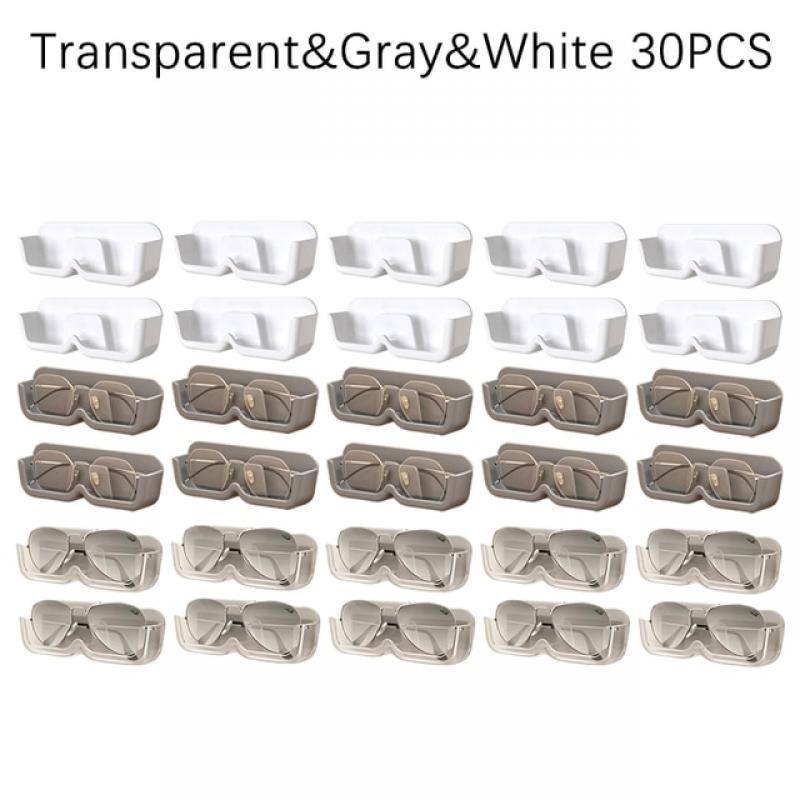 High End Glass Display Cabinet Glasses Storage Box Wall Mounted Perforated Free Sunglasses Storage Rack Sunglass Home Tidying
