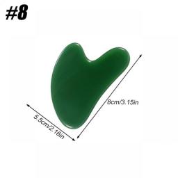 1Pcs Natural Jade Face Massager Gua Sha Stone Face Guasha Masaje Facial Board Acupoint Eye Care SPA Massager Tool Massage Visage