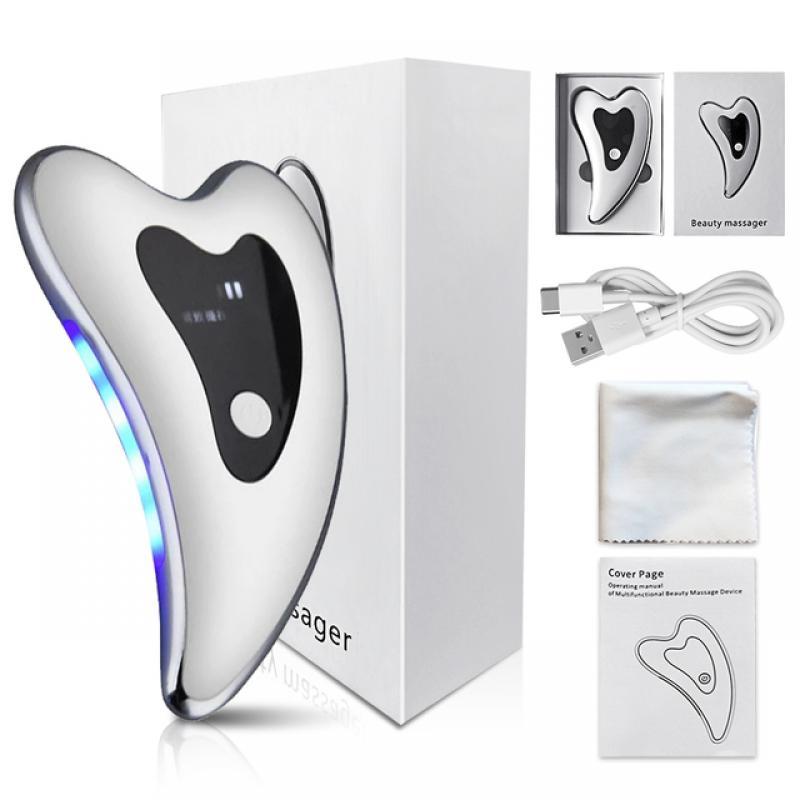 Skin Scraping Facial Massage Machine Skincare Tools for Lifting Gua Sha Double Chin Remove Neck Care Electric Face Eye Massager