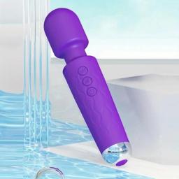 1 Portable Electric Massage Stick, 8-speed, 20 Frequency, Muscle Relaxation, Suitable For Back, Neck, Leg, And Waist Massage