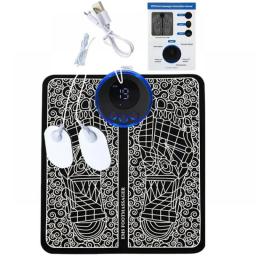Electric EMS Foot Massager Pad Portable Foldable Massage Mat Muscle Stimulation Improve Blood Circulation Relief Pain Relax Feet