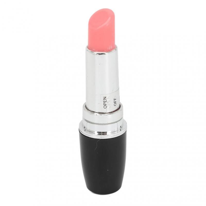 Lipstick Massager Portable Black Lipstick Shape Vibration Face Massage Wand for Facial Eye S