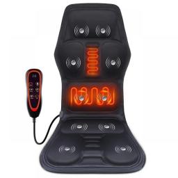 Electric Back Massage Cushion For Chair Shiatsu Kneading Beat Vibration Massage Shoulder Back Lumbar Pain Relief Car Home Office