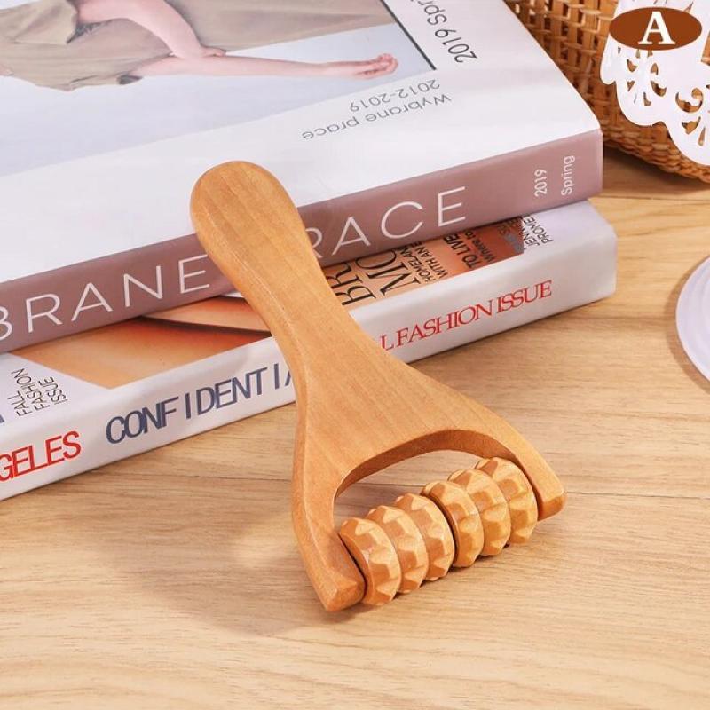 Wooden Roller Massager Neck Shoulder and Leg Universal Hand Massager Massage Tool Foot Massager