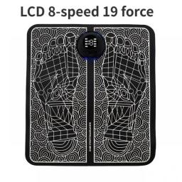Electric EMS Foot Massager Pad Electrical Muscle Stimulation Foot Massager USB Charging Portable Foldable Massage Mat