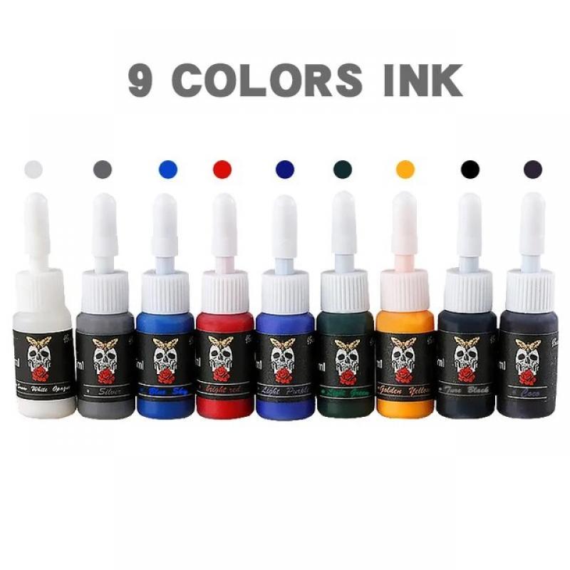 5ML Tattoo Ink Pigment Body Art Tattoo Set Professional Beauty Coating Makeup Tattoo Natural Plant Pigment Permanent Tattoo Ink