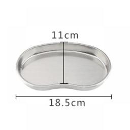 Stainless Steel Kidney Shaped Sterilized Tray Jar Pot Container Bottle Tweezers Medical Dental Surgical Cosmetic Tattoo Accesory