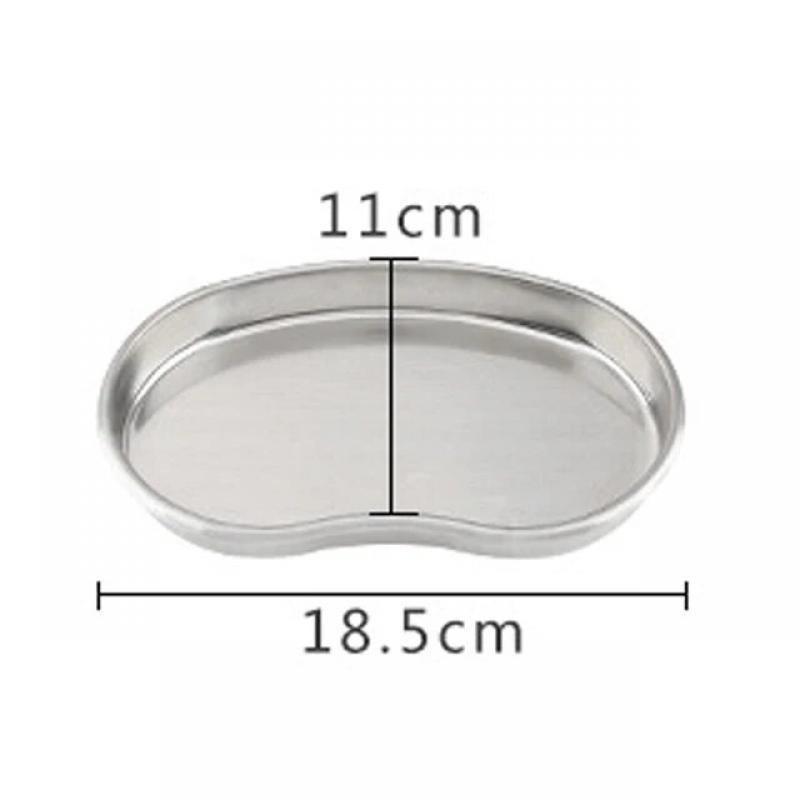 Stainless Steel Kidney Shaped Sterilized Tray Jar Pot Container Bottle Tweezers Medical Dental Surgical Cosmetic Tattoo Accesory