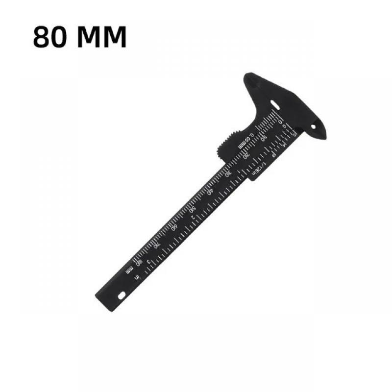 5Color Plastic Eyebrow Measuring Vernier Caliper Tattoo Caliper Ruler Portable Makeup Beauty Measurement Tool 80/150MM Wholesale