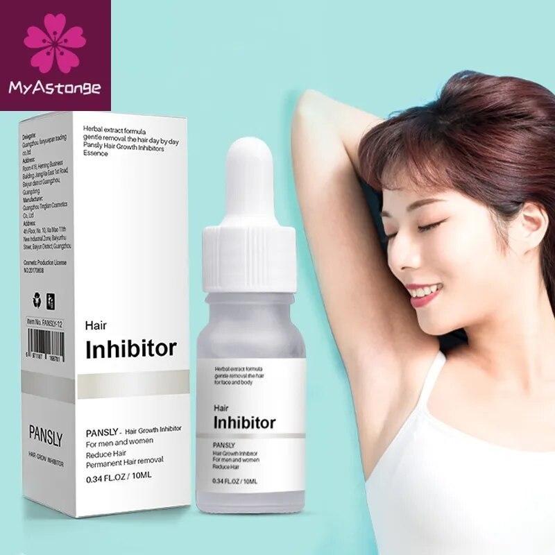 Pansly Hair Removal Inhibitor Oil Permanent Depilatory Armpit Beard Legs Pubic Bikini  For Body Face   Cream