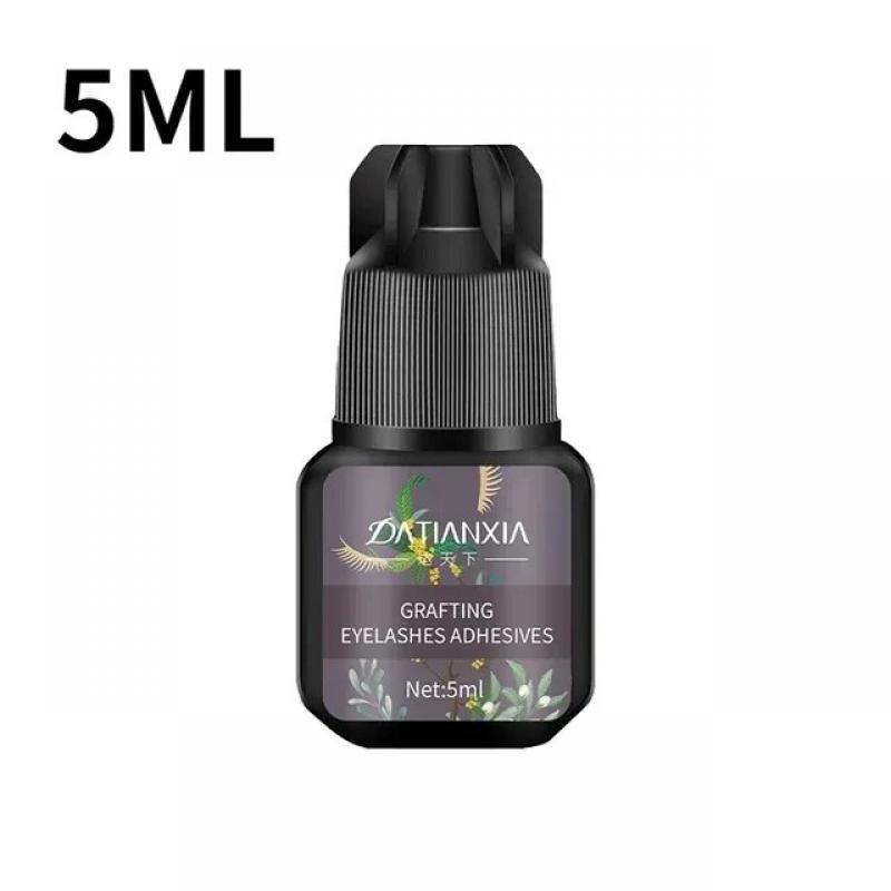 Black Grafted Eyelash Glue 5ml Waterproof Quick Drying Lasting Semi-Permanent No Irritant Eyelashes Extension Glue Makeup Tools