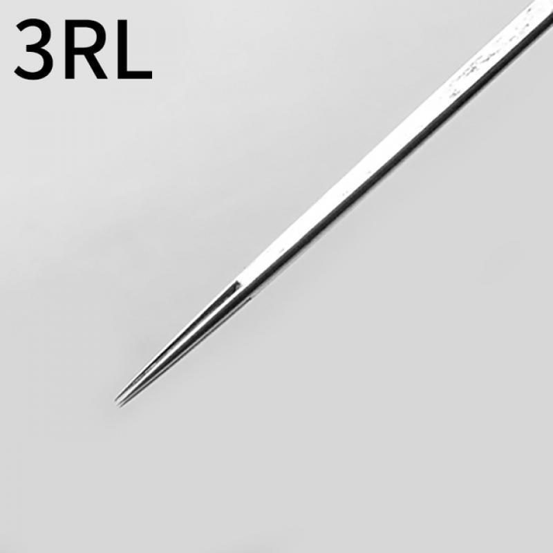 Tattoo Needles 3RL 5RL 7RL 9RL, 50pcs Disposable Sterilized Round Liner Long Needles for Tattoos