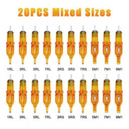 20PCS/lot Tattoo Needles Micropigmentation Permanent Make-Up Eyebrows Eyelinver Lips Microblading