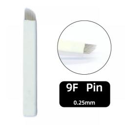 DDQ 20/50/100pcs Microblading Tebori Blades Needles Tattoo Needles Permanent Makeup Needle 7 9 11 12 14 16 Manual Eyebrow Blades
