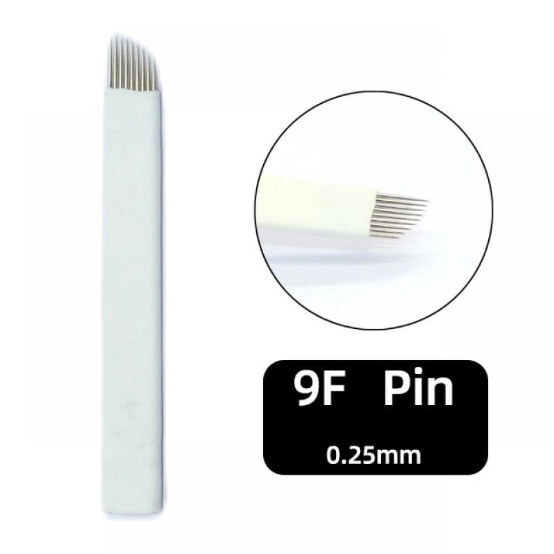 DDQ 20/50/100pcs Microblading Tebori Blades Needles Tattoo needles Permanent Makeup Needle 7 9 11 12 14 16 Manual Eyebrow Blades