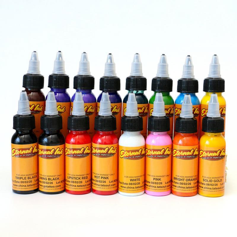 Body Art Tattoo Inks 7/16Colors 30ml/bottle Tattoo Pigment Inks Set For Body Tattoo Semi-permanent Art Kit Tattoo Supplies