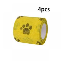 4Pcs Tape Tattoo Handle Bandage Anti-slip Athletic Nonwoven Waterproof Disposable Self-adhesive Elastic Bandage Grip Cover Wrap