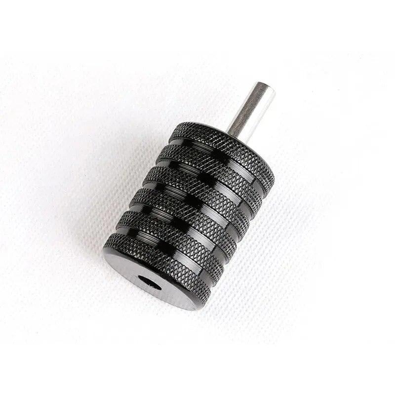 1PC Aluminum Alloy Handle Tattoo Grips Machine Gun Tubes Round 30MM Sterilizable Black Nylon Body Art Supplies