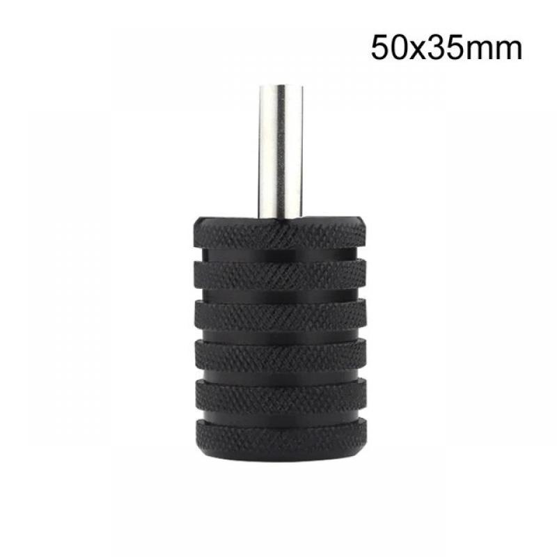 1PC 25/30/35mm Black Aluminum Alloy Tattoo Grip Handle Tube Tattoo Machine Grip Anti-Slip For Tatu Supplies Tools Accessory