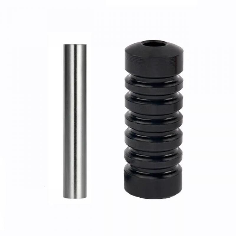 1 PCS Black Or Slive Aluminium Tattoo Grip 20MM With Back Stem Professional Tattoo Machine Grips Tubes Tips Tool