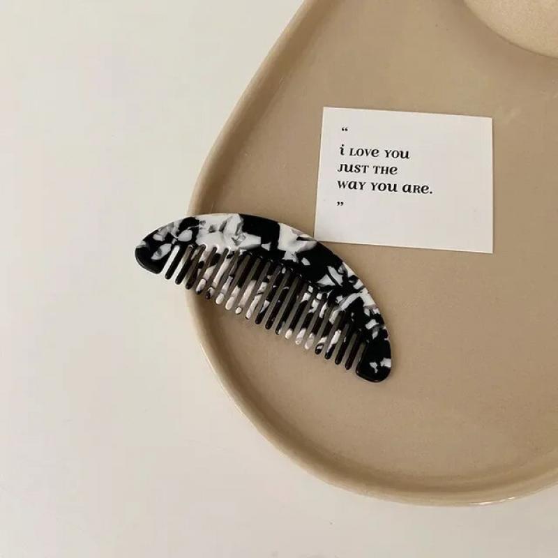 Wide Teeth Acetate Hair Combs Anti-static Massage Hair Brush Hairdressing Colorful Hairdress Salon Styling Traveling Accessories