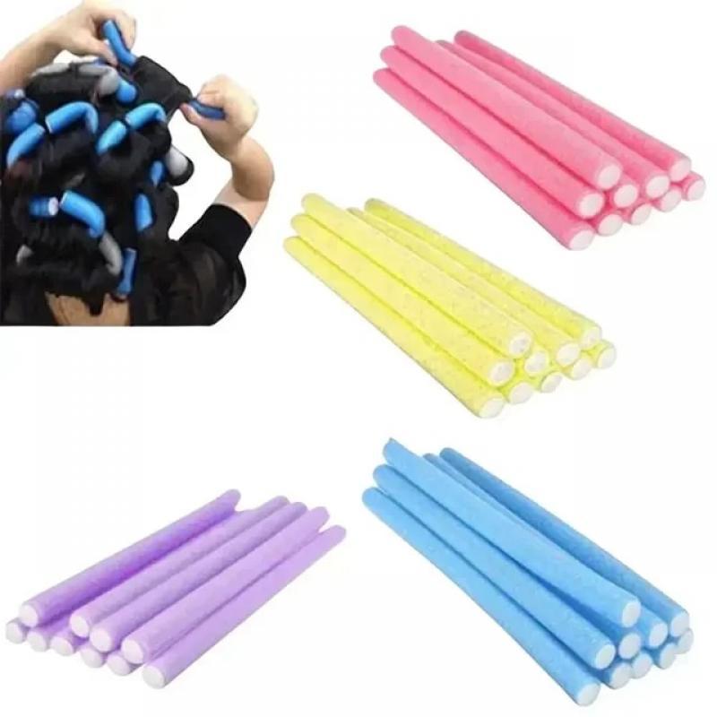 10pcs Heatless Hair Curler No Heat Hair Rollers Soft Curls Curling Rod Roller Sticks Perm Rods Wave Formers Hair Styling Tools