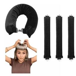 3/1pc Heatless Hair Curler No Heat Lazy Hair Rollers Overnight Sleeping Curling Rod Soft Flexi Rods With Hook Hair Styling Tools