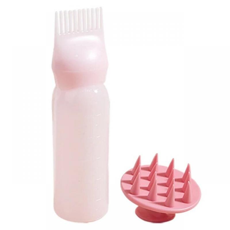 2PCS Hair Dye Applicator Bottles with Brush for Hair Oil Spray Bottle For Hair Dyeing Shampoo Hairdressing Hair Coloring Tools
