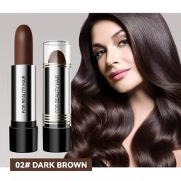 Black And Brown One-off Temporary Hair Coloring Covered White Hairs Hairline Disposable Lipstick Hair Dye Stick Smear Type Dye