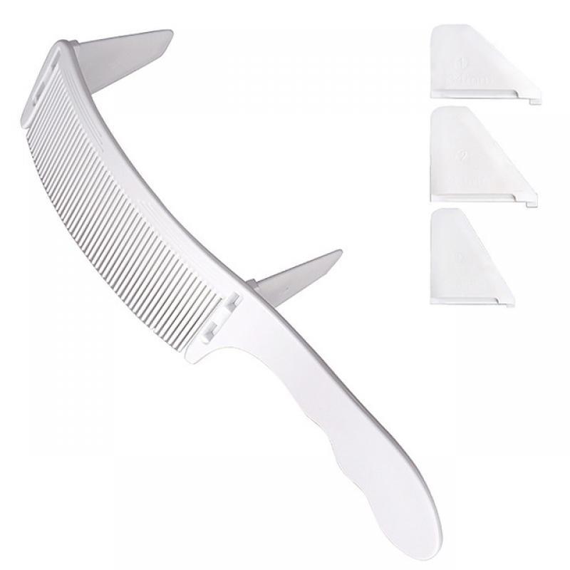 New Style Professional Barber Hair Cutting Curved Positioning Comb Adjustable S Arc Design Hair Clipper Comb Hairdresser Tools