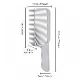 Barber Fade Combs Hair Cutting Tool For Gradient Hairstyle Comb Flat Top Hair Cutting Comb For Men Heat Resistant Fade Brush빗
