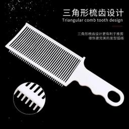 Fashion Men Flat Top Fading Comb Professional Barber Blending Clipper Hair Cutting Comb Anti-static Flat Head Comb Styling Tools