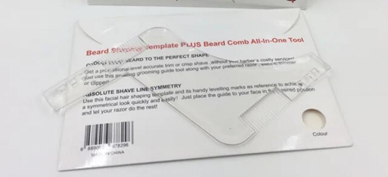 Beard Shaping Template Shower Salon Beard Shaving shave Shaping style styling comb care brush Tool