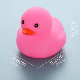Baby Bath Toys Cute Little Yellow Duck Bath Toys Bathroom Bath Swimming Water Toy Soft Floating Rubber Duck Squeeze Sound Toy