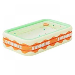 Paddling Pool Foldable Rectangular Swimming Pool UV-resistant PVC Foldable Children's Pool Family Pool For Toddlers Children
