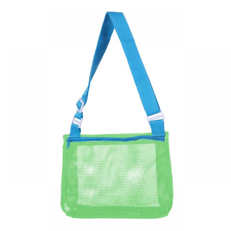 Beach Toy Mesh Bag Kids Shell Storage Bag Beach Toy Seashell Bag Mesh Pool Bag Sand Toys Swimming Accessories for Boys and Girls