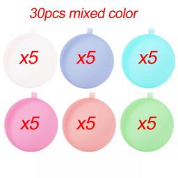 30pcs Reusable Water Fighting Balls Adults Kids Summer Swimming Pool Silicone Water Playing Toys Pool Water Bomb Balloons Games