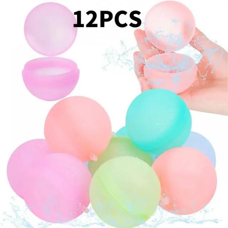 Water Balloons Reusable Refillable Water Balloon Quick Fill Self Sealing Water Bomb Splash Balls for Kids Swimming Fight Pool
