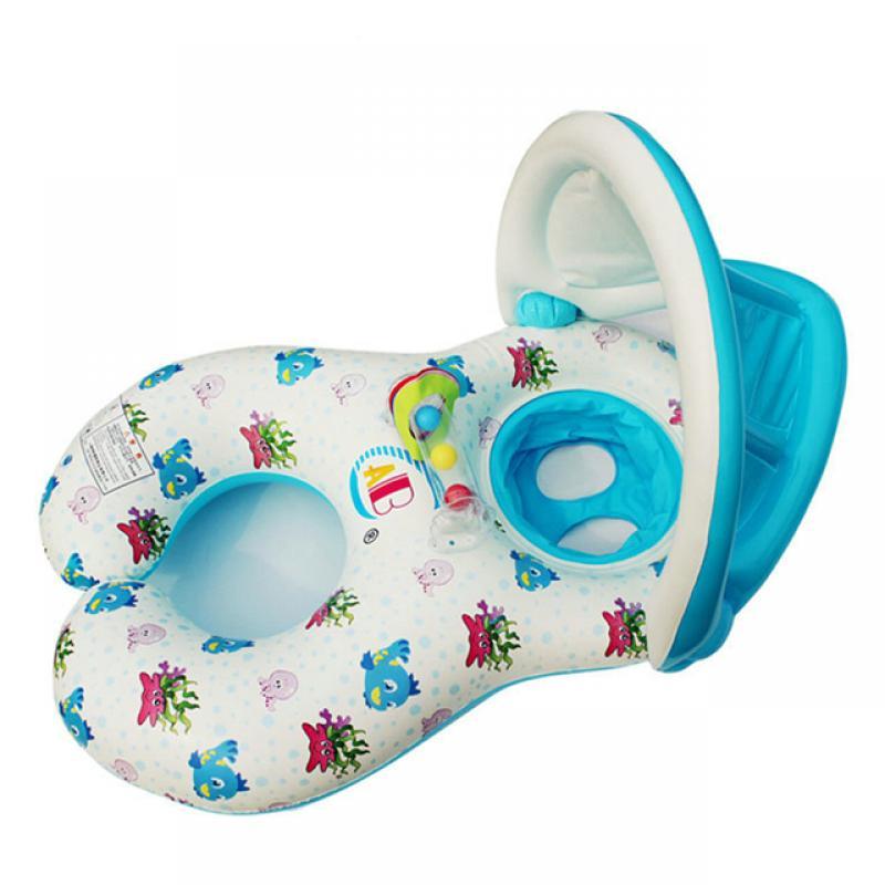 Baby Swimming Float Ring Inflatable Infant Floating Kids Swim Pool Accessories Circle Bathing Inflatable Double Raft Rings Toy