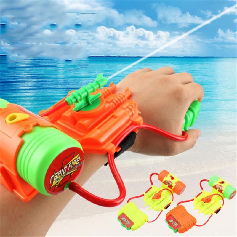 Water Gun Toys Fun Spray Wrist Hand-held Children's Outdoor Beach Play Water Toy For Boys Sports Summer Pistol Gun Weapon Gifts