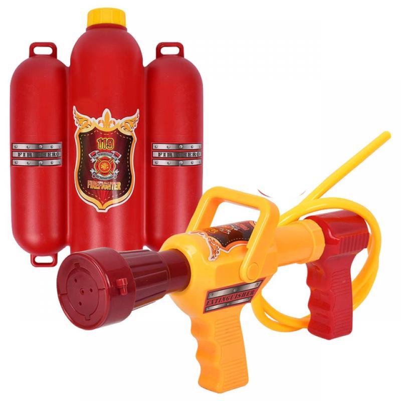 Children Fireman's Backpack Water Gun Pistol Water Guns Beach Outdoor Games Toy Extinguisher Soaker Toys for Boy Girls Kids Gift