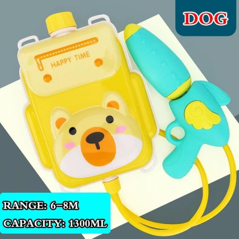 Summer Cartoon Backpack Water Gun Children Toy for Kids Animals Water Blaster Soaker Outdoor Beach Pool Fight Gun Toy for Kids