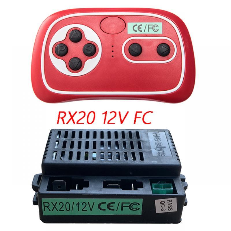wellye RX20 FCCE 12V Kids Powered Ride on car 2.4G Bluetooth Remote Control and Receiver Kit Controller Control Box Accessories