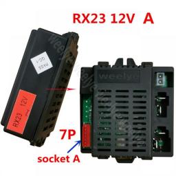 Weelye RX23 12V Receiver And TX1 Remote Control  Of Children's Electric Car Bluetooth Ride On Car Replacement Parts