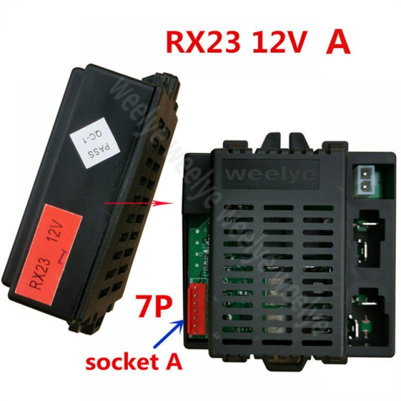 Weelye RX23 12V Receiver and TX1 Remote Control  Of Children's Electric Car Bluetooth Ride On Car Replacement Parts