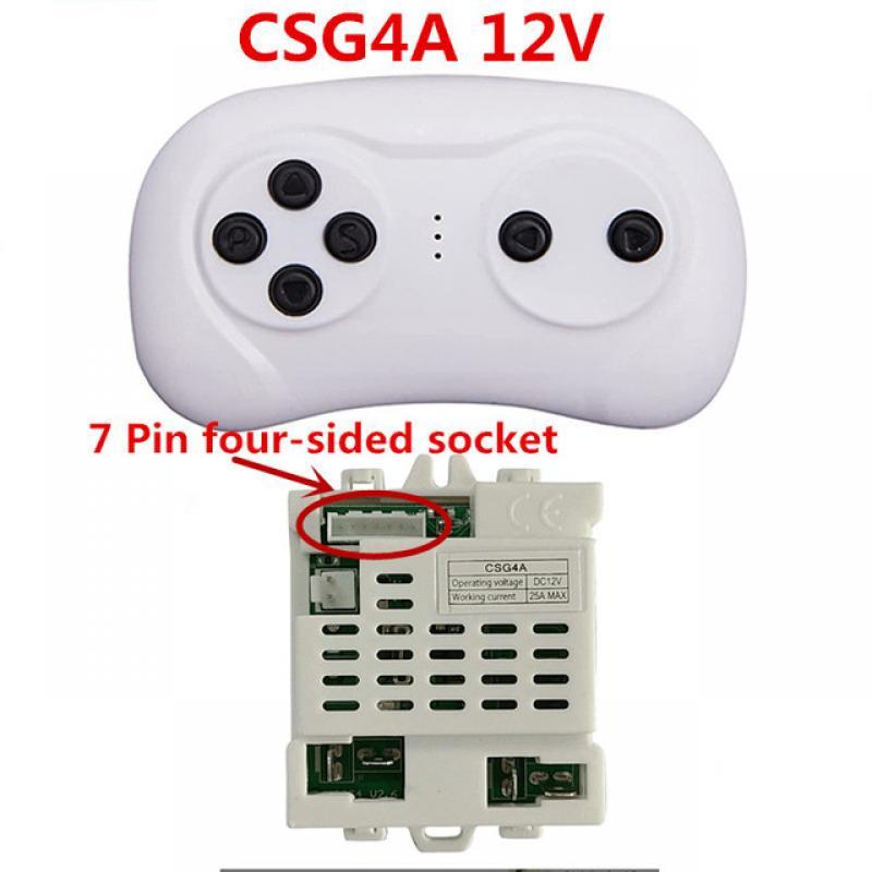 CSR-12T-2A CSG4A 12V  2.4G Bluetooth Remote Control and Receiver Accessories for Kids Powered Ride on Car Replacement Parts