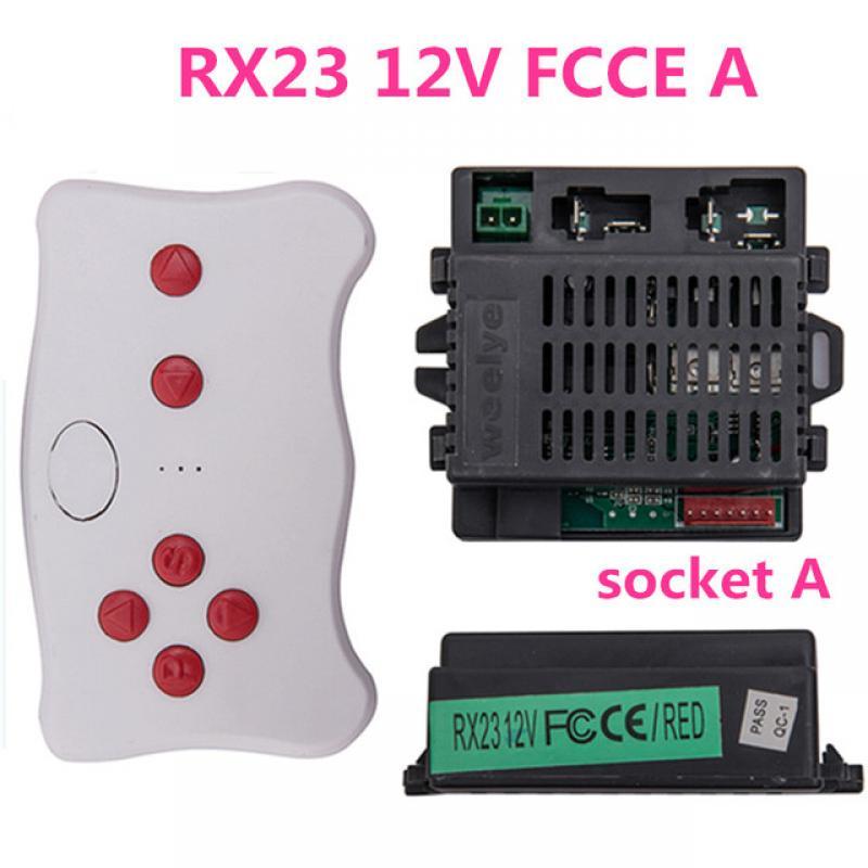 RX23 12V FCCE Children's electric car bluetooth remote control, Weelye Ride on toys 2.4G controller with smooth start function